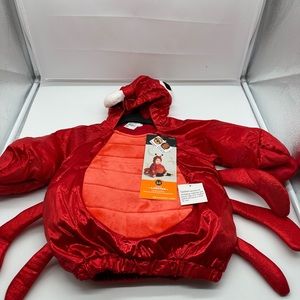 NWT New Childs Infants Halloween Costume Red Lobster 12 / 18  Months